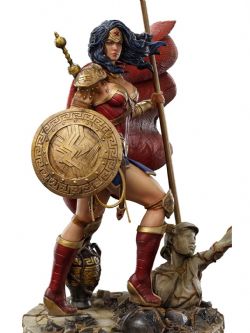 DC COMICS -  FIGURINE DE WONDER WOMAN UNLEASHED ART -  IRON STUDIOS