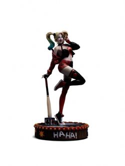 DC COMICS -  FIGURINE DELUXE DE HARLEY QUINN - GOTHAM CITY SIRENS - ÉCHELLE 1/10 -  IRON STUDIOS