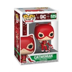 DC COMICS -  FIGURINE POP! EN VINYLE DE CATWOMAN DES FÊTES (10 CM) -  POP! DES FÊTES 525