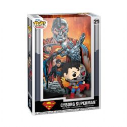 DC COMICS -  FIGURINE POP! EN VINYLE DE LA COUVERTURE DE COMIC CYBORG SUPERMAN (10 CM) 21