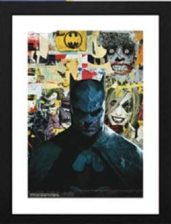 DC COMICS -  IMAGE ENCADRÉE - BATMAN (30.5 CM X 40.6 CM)