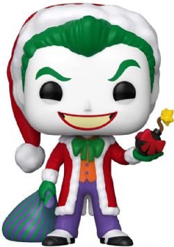 DC SUPER HEROES -  FIGURINE POP! EN VINYLE DE THE JOKER AS SANTA (10 CM) 358