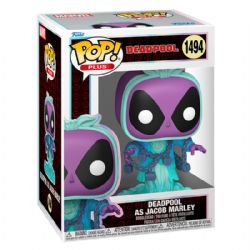 DEADPOOL -  FIGURINE POP!PLUS EN VINYLE DE  DEADPOOL EN FANTÔME DE JACON MARLEY (10 CM) 1944