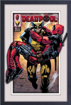 DEADPOOL -  IMAGE ENCADRÉE (BLANC) - 