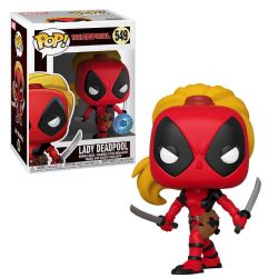 DEADPOOL -  POP! BOBBLE-HEAD EN VINYLE DE LADY DEADPOOL (10 CM) -  POP IN A BOX EXCLUSIVE 549