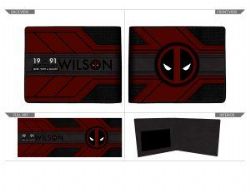 DEADPOOL -  PORTE-FEUILLES AVEC LOGO (NOIR/ROUGE) -  MARVEL