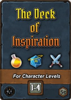 DECK OF INSPIRATION -  LEVELS 1-4 (ANGLAIS) -  ACCESSOIRE CARTES