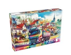 DELFY PUZZLE -  ROLLING THROUGH COLORS (1000 PIÈCES)