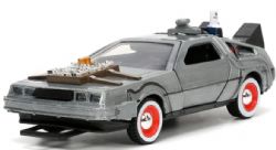DELOREAN -  BACK TO THE FUTURE III TIME MACHINE WITH LIGHTS - 1/32