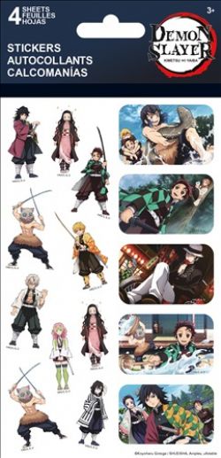 DEMON SLAYER -  4 FEUILLES D'AUTOCOLLANTS