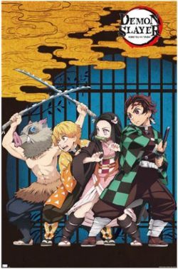 DEMON SLAYER -  AFFICHE GROUPE (56 CM X 86.5 CM)
