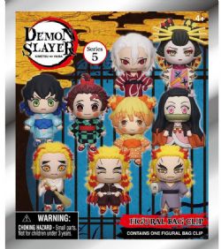 DEMON SLAYER -  PORTE-CLÉ FIGURINE 3D ALÉATOIRE - SÉRIE 5