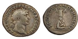 DENARIUS ROMAINS -  DENARIUS DE TRAJAN (RIC 223, AN 115) -  PIÈCES DE TRAJAN RIC 223