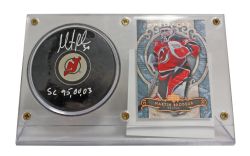 DEVILS DU NEW JERSEY -  RONDELLE DE HOCKEY EN ACRYLIQUE AUTOGRAPHIÉE PAR MARTIN BRODEUR