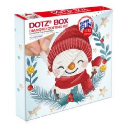 DIAMOND DOTZ -  BONHOMME DE NEIGE (22 X 22 CM)