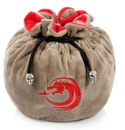 DICE HABIT -  POCHE À DÉS À CORDON COULISSANT, BRUN -  POCHE À DÉS