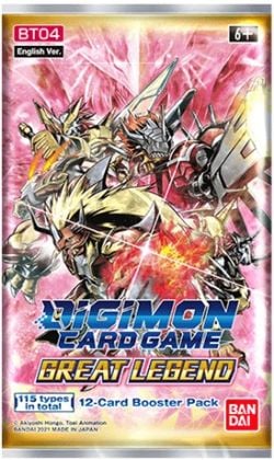 DIGIMON CARD GAME -  PAQUET BOOSTER GREAT LEGEND (ANGLAIS) (P12/B24/C12)