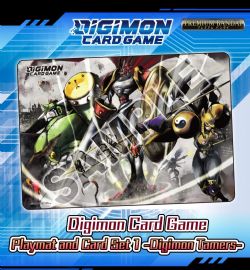 DIGIMON CARD GAME -  PLAYMAT AND CARD SET 1 - DIGIMON TAMERS