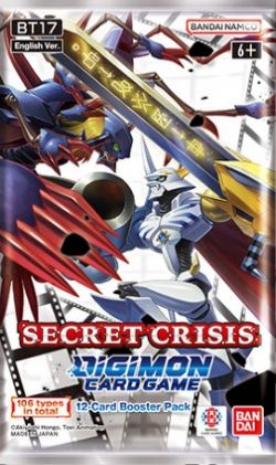 DIGIMON CARD GAME -  SECRET CRISIS - PAQUET BOOSTER  (P12/B24) (ANGLAIS) BT17