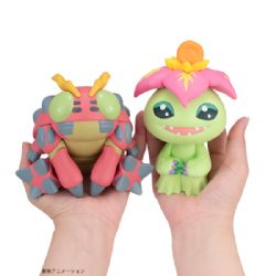 DIGIMON -  ENSEMBLE DE FIGURINES DE TENTOMON ET PALMON -  LOOK UP SERIES