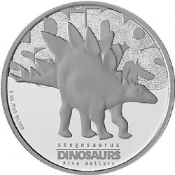 DINOSAURES -  STEGOSAURUS -  PIÈCES DE TUVALU 2002