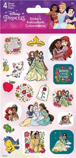 DISNEY -  4 FEUILLES D'AUTOCOLLANTS - LA GENTILLESSE EST MAGIQUE -  PRINCESSES DISNEY