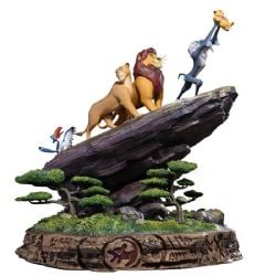 DISNEY -  FIGURINE DE ROI LION DE LUXE - ÉCHELLE ARTISTIQUE 1/10 -  IRON STUDIOS