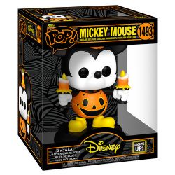 DISNEY -  FIGURINE POP! EN VINYLE DE MICKEY MOUSE HALLOWEEN (10 CM) -  LIGHT-UP 1493