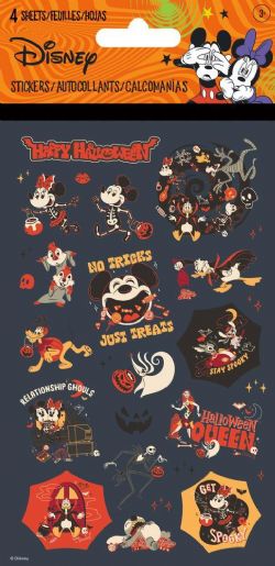 DISNEY - HALLOWEEN LOUFOQUE ET EFFRAYANT -  4 FEUILLES D'AUTOCOLLANTS
