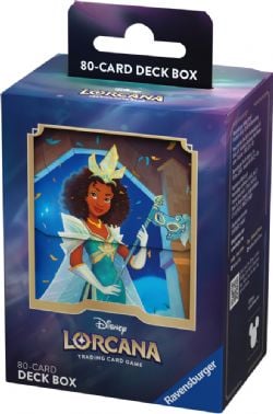 DISNEY LORCANA -  BOÎTE DE PLASTIQUE POUR DECK - TIANA (80+) -  CIEL SCINTILLANT