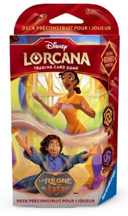 DISNEY LORCANA -  DECK DE DÉMARRAGE - TIANA & BRUNO - AMBRE & AMÉTHISTE (FRANÇAIS) -  LE RÈGNE DE JAFAR
