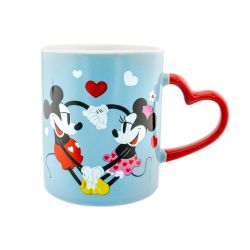 DISNEY -  MICKEY ET MINNIE MOUSE POIGNÉE EN FORME DE COEUR