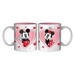 DISNEY -  MICKEY & MINNIE SET DE MUGS DOUBLE - AMOUR (414 ML)