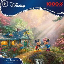 DISNEY -  PONT MICKEY ET MINNIE SWEETHEART PAR THOMAS KINKADE (1000 PIÈCES)