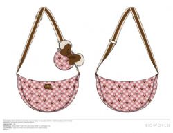 DISNEY -  SAC À MAIN ROSE AVEC PORTE-MONNAIE DÉTACHABLE DE MINNIE MOUSE