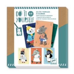 DO IT YOURSELF -  JEU DE 7 FAMILLES À COLORIER (MULTILINGUE)
