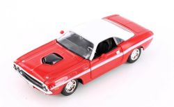 DODGE -  CHALLENGER R/T COUPE 1970, ROUGE - 1/24