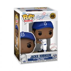 DODGERS DE LOS ANGELES -  FIGURINE POP! EN VINYLE DE JACKIE ROBINSON (10 CM) 42