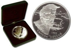 DOLLARS ÉPREUVES NUMISMATIQUES -  325E ANNIVERSAIRE DE LA COMPAGNIE DE LA BAIE D'HUDSON -  PIÈCES DU CANADA 1995 25