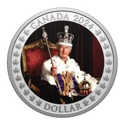 DOLLARS ÉPREUVES NUMISMATIQUES -  ANNIVERSAIRE DU COURONNEMENT DESA MAJESTÉ LE ROI CHARLES III -  PIÈCES DU CANADA 2024