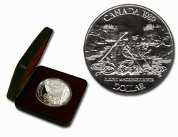 DOLLARS ÉPREUVES NUMISMATIQUES -  BICENTENAIRE DE LA RIVIÈRE MACKENZIE -  PIÈCES DU CANADA 1989 19