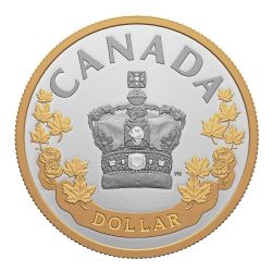 DOLLARS ÉPREUVES NUMISMATIQUES -  LA COURONNE IMPÉRIALE D'APPARAT -  PIÈCES DU CANADA 2022