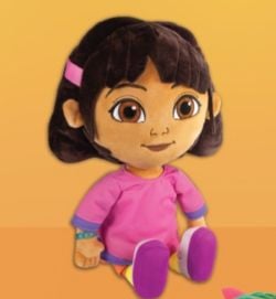 DORA ET SES AMIS -  PELUCHE DE DORA L'EXPLORATRICE