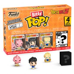 DRAGON BALL -  PAQUET DE 4 FIGURINES MINI POP! - MAJIN BUU (PUR)VEGETO, MAJIN VEGETA ET MYSTÈRE - SERIES 3 -  BITTY POP!