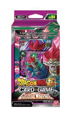 DRAGON BALL SUPER -  COLOSSAL WARFARE SPECIAL PACK SET (4P12 + 1) -  OVER REALM SP04