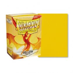 DRAGON SHIELD -  POCHETTES TAILLE STANDARD - JAUNE - MAT (100)