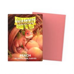 DRAGON SHIELD -  POCHETTES TAILLE STANDARD - PÊCHE - MATTE DUAL (100)