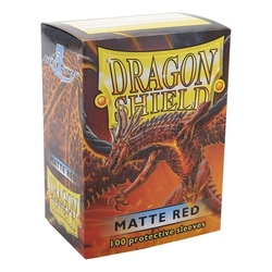 DRAGON SHIELD -  POCHETTES TAILLE STANDARD - ROUGE - MAT (100)