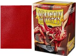 DRAGON SHIELD -  POCHETTES TAILLE STANDARD - RUBIS - MAT (100)