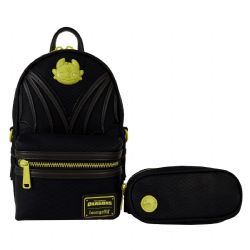 DRAGONS -  SAC À BANDOULIÈRE CONVERTIBLE  AVEC POCHETTE À MONNAIE DE KROKMOU -  LOUNGEFLY